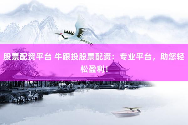 股票配资平台 牛跟投股票配资：专业平台，助您轻松盈利！