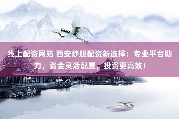 线上配资网站 西安炒股配资新选择：专业平台助力，资金灵活配置，投资更高效！