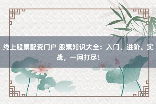 线上股票配资门户 股票知识大全：入门、进阶、实战，一网打尽！