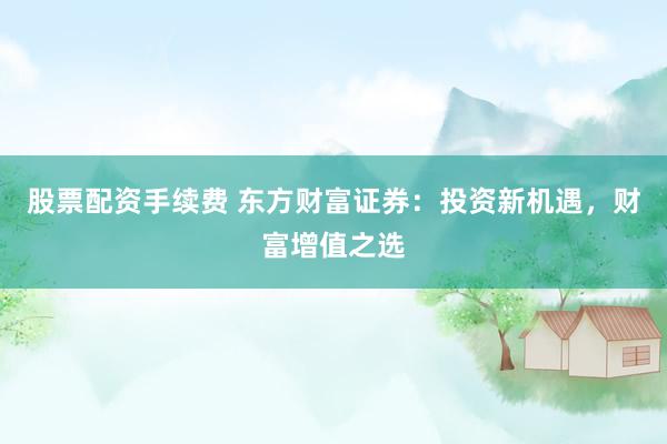 股票配资手续费 东方财富证券：投资新机遇，财富增值之选