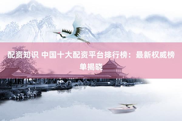 配资知识 中国十大配资平台排行榜：最新权威榜单揭晓